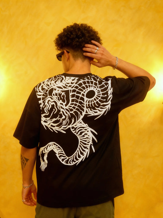 Dual Spirit Printed Oversized T-shirt Unisex
