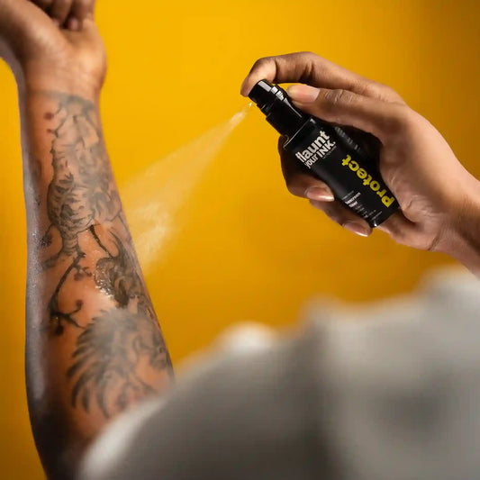 Flaunt Your Ink SPF 50 Tattoo Sunscreen and Shiner for UV protection