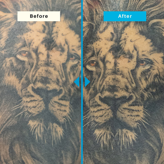 Flaunt Your Ink tattoo care trio products with key features highlighted