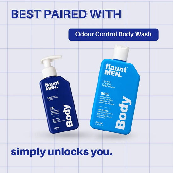 Best paired with the Odour Control Body Wash, flaunt MEN.