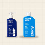 Body Duo: Odour Control Body Wash 250 ml and Deodorant and Antiperspirant Lotion 100 ml, flaunt MEN.