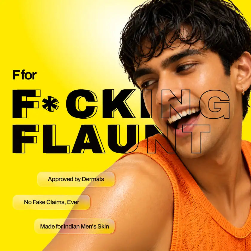 Approved by dermats. No fake claims, ever. Made for Indian men's skin.