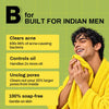 B for Built for Indian men: acne control, oil control, clean pores, 100% soap free.