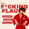F for Flaunt: smooth skin in under 10 minutes, flaunt MEN.