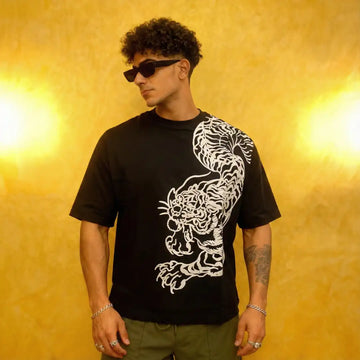 Dual Spirit Printed Oversized T-shirt Unisex