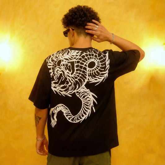 Dual Spirit Printed Oversized T-shirt Unisex